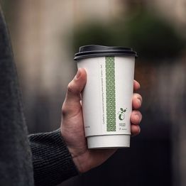 Vegware 89-Series Cpla Hot Cup Lid, Black - VLID89SB alternative