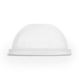 Vegware 96-Series PLA Dome Lid, No Hole - C96D-NH
