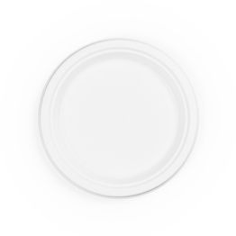 Vegware 9in Source-Reduced Bagasse Plate - P006-SR