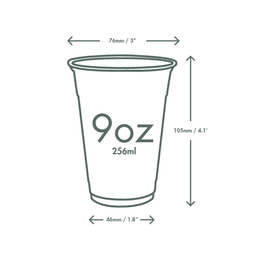 Vegware 9oz PLA Cold Cup, 76-Series - R280-VW alternative