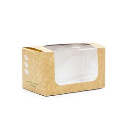 Vegware VWBLMT Bloomer Sandwich Kraft Carton alternative