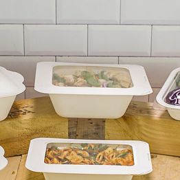 Vegware Size 5 Window Gourmet Lid - V5-GLW alternative