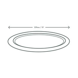 Vegware P020NW 10in / 250mm Nourish Moulded Fibre alternative