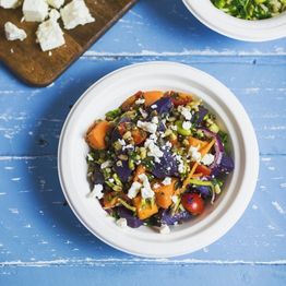 Vegware L044NW 14oz / 400ml Nourish Moulded Fibre Bowl alternative