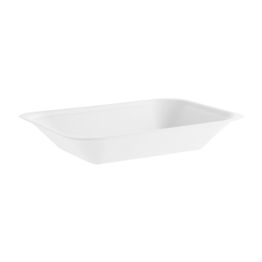 Vegware VW-C2NW 16oz/400ml Medium Nourish Moulded Fibre Chip Tray