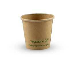 Vegware VWPPK1 1oz Kraft Paper Portion Pot