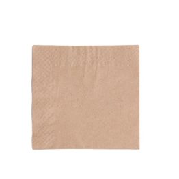 Vegware 2S4000 24cm 2-Ply Unbleached Napkin