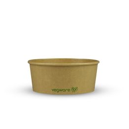 Vegware RKC-24 24oz/750ml Round Kraft Food Container