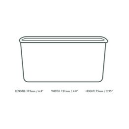 Vegware SKC-34 34oz/1000ml Rectangular Kraft Food Container alternative