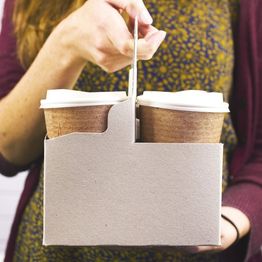 Vegware VHC-04 4-Cup Handled Carrier alternative