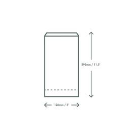 Vegware VHC-GB5 5 X 2 X 11.5in Therma Paper Bag alternative