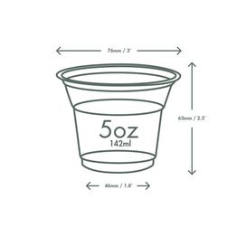 Vegware R150-GT 5oz PLA Cold Cup, 76-Series alternative