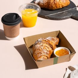 Vegware MFT-6X6 6 X 6in Microflute Food Tray alternative