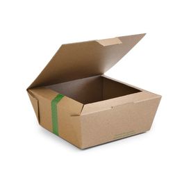 Vegware MFB-6X6 6 X 6in Microflute Hinged Hot Box