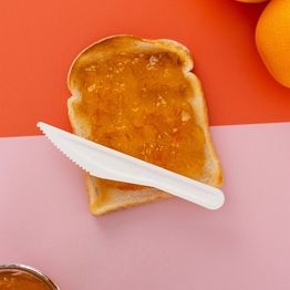 Vegware VP-KN6.2 6.2in Compostable Paper Knife alternative