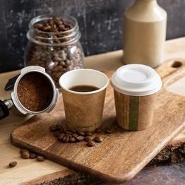 Vegware VLID62S 62-Series CPLA Hot Cup Lid alternative