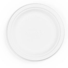 Vegware SL-P006NW 6in / 150mm Nourish Moulded Fibre Plate