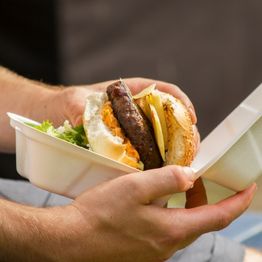 Vegware 6in/150mm Nourish Moulded Fibre Burger Box - B003NW alternative