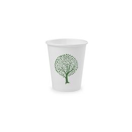 Vegware LV-6-GT 6oz White Hot Cup, 72-Series