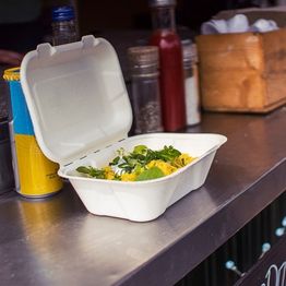 Vegware 7 X 5in/185 X 130mm Nourish Moulded Fibre Clamshell - B001NW alternative