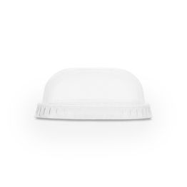 Vegware C76D-NH 76-Series PLA Dome Lid, No Hole