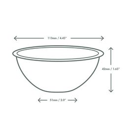 Vegware BB-08 8oz/230ml Nourish Moulded Fibre Bonnie Bowl alternative
