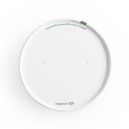 Vegware VLID90P 90-Series Flat Paper Hot Lid