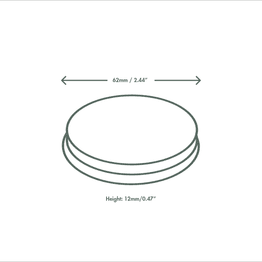 Vegware VWPLK25 Kraft Paper Portion Pot Lid alternative