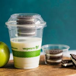 Vegware C96B-PP PLA Combo Lid, 96-Series alternative