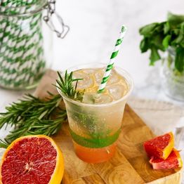 Vegware PS06-GS Standard Green Stripe 6mm Paper Straw alternative