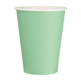 Fiesta Recyclable Single Wall Takeaway Coffee Cups Turquoise 340ml