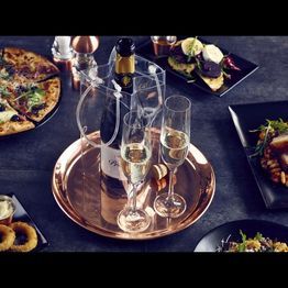 Copper 12" Round Tray 300mm alternative