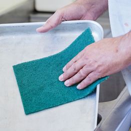 Eco Green Scourer 9" x 6" 100% Recycled material alternative