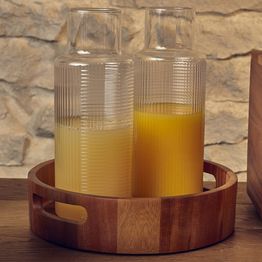 GenWare Acacia Wood Round Serving Tray 30cm alternative