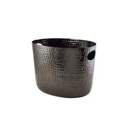 GenWare Black Aluminium Hammered Wine Bucket 30.5cm