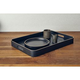 GenWare Black Wood Veneer Butlers Tray 50 x 38cm alternative