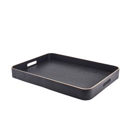 GenWare Black Wood Veneer Butlers Tray 55 x 40cm