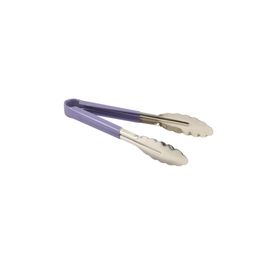 Genware Colour Coded St/St. Tong 23cm Purple