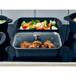 GenWare Glass Lid For Cast Aluminium Roaster 35 x 22cm alternative