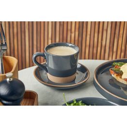 GenWare Kava Dark Grey Stoneware Coffee Cup 34cl/ 12oz alternative