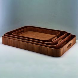 GenWare Light Wood Veneer Butlers Tray 35.5 x 28cm alternative