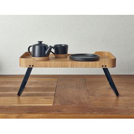 GenWare Light Wood Veneer Room Service Tray 59 x 30 x 23cm alternative