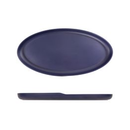 Denim Blue Copenhagen Oval Melamine Dish 47.5 x 24cm
