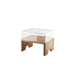 Genware Acacia Wood Buffet Riser GN 1/4 10cm (H)