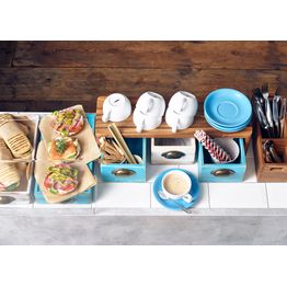 GenWare Acacia Wood GN Buffet Riser GN 2/4 15cm (H) alternative