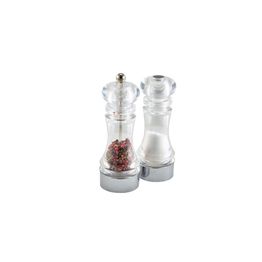 GenWare Clear Pepper Grinder &amp; Salt Shaker Set