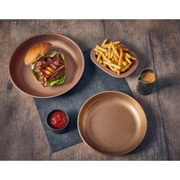 GenWare Copper Vintage Steel Coupe Plate 24cm alternative