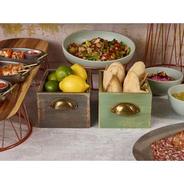 GenWare Green Wash Acacia Wood Display Drawer 21.5 x 15 x 11cm alternative