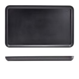 GenWare Melamine Black Jute Platter GN 1/1