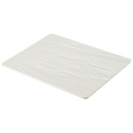 GenWare Melamine White Slate Effect Platter GN 1/2